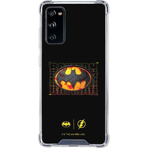 DC Comics The Flash Movie: Batman Bloody Logo Galaxy S20 FE Clear Case